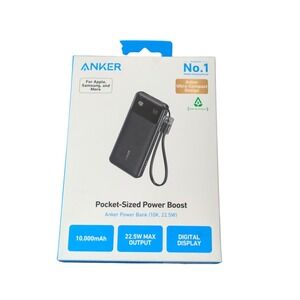 Q4O Anker‎ 10,000 mAh 22.5W Digital Display Pocket-size Power Boost Power Bank
